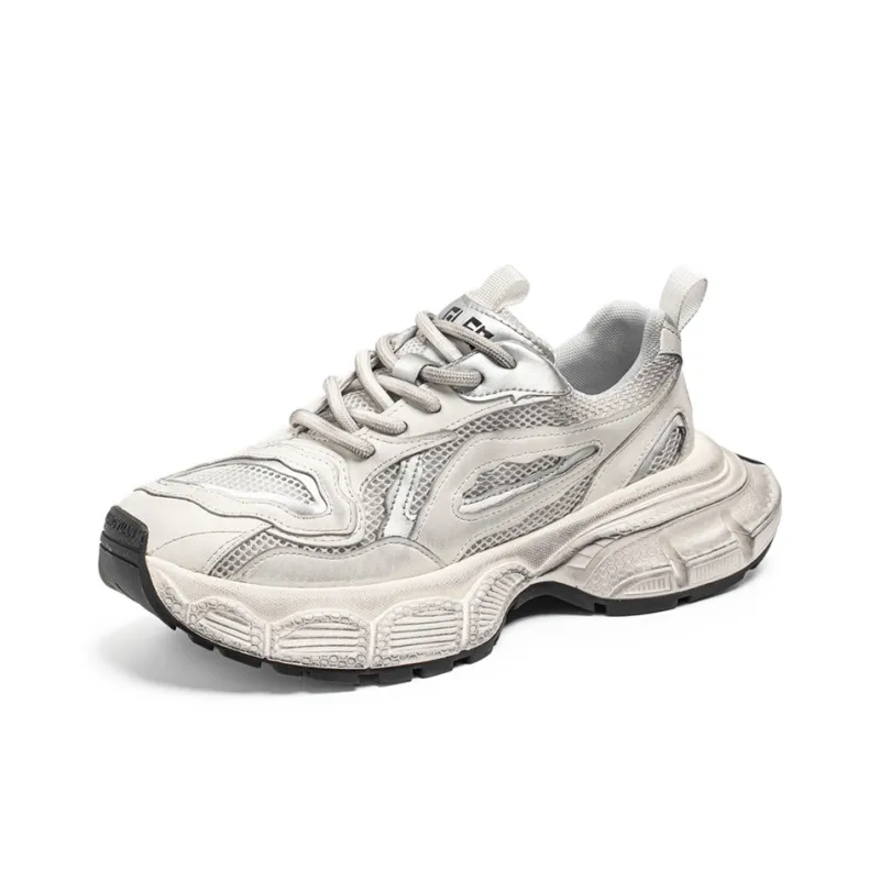 ROBINHOOD Slip Resistant, Abrasion Resistant, Breathable, Lightweight Low Top Chunky Sneakers Men's Box Included-2