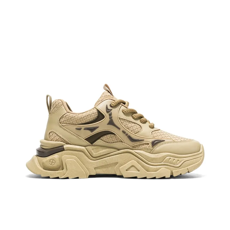 YIVELOVE Slip Resistant, Abrasion Resistant, Breathable Low Top Chunky Sneakers Men's-16