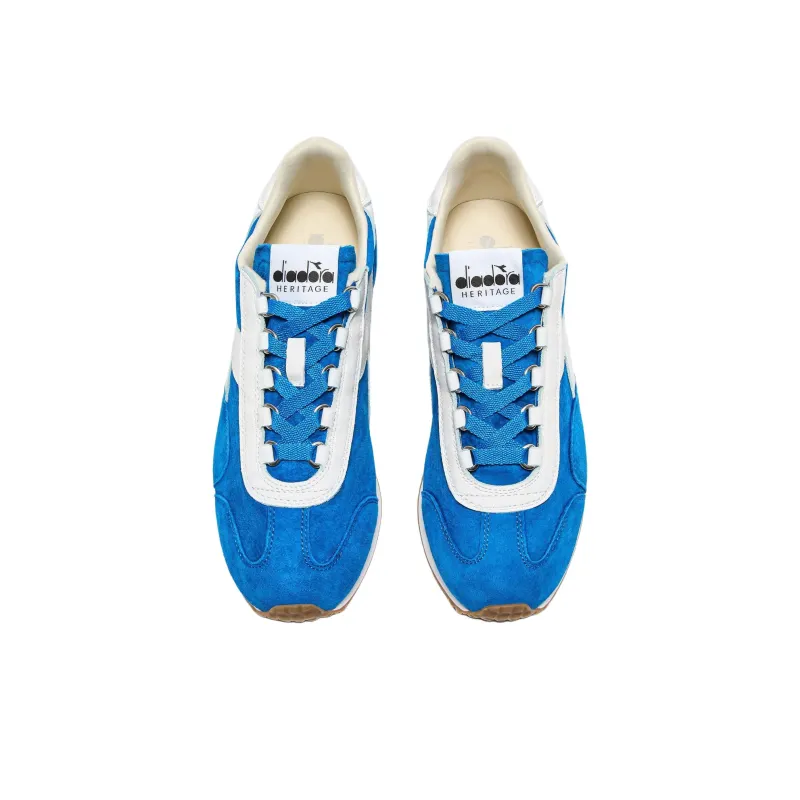 Diadora Anti Slip Wear Resistant Low Top Running Shoes Unisex Blue-3