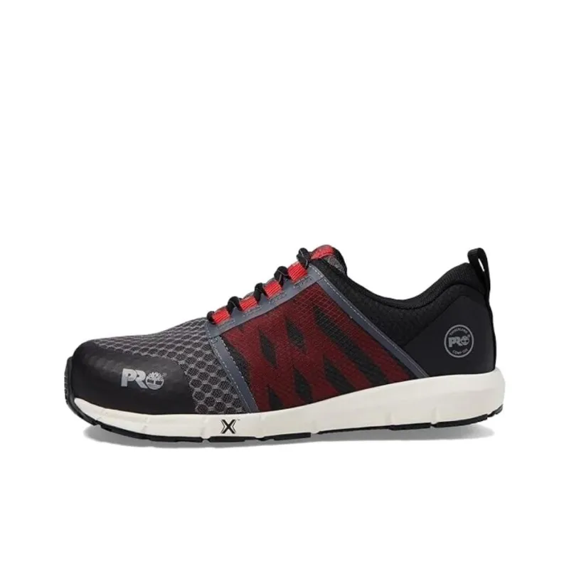 Timberland PRO Low Top Running Shoes Men's Black Red-0