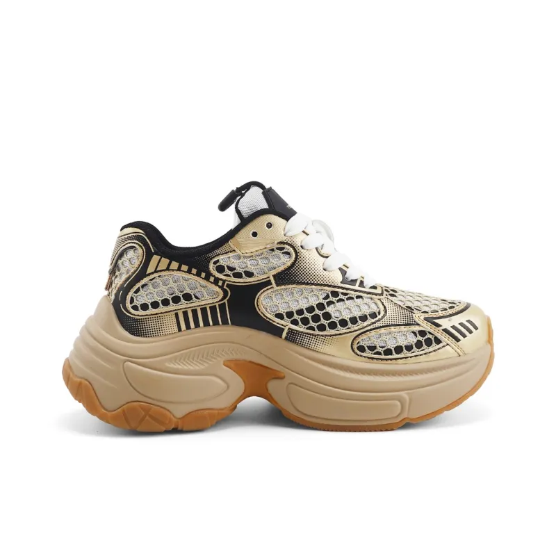 TOM TAILOR Height Increasing, Breathable, Lightweight Low Top Chunky Sneakers Women's-6