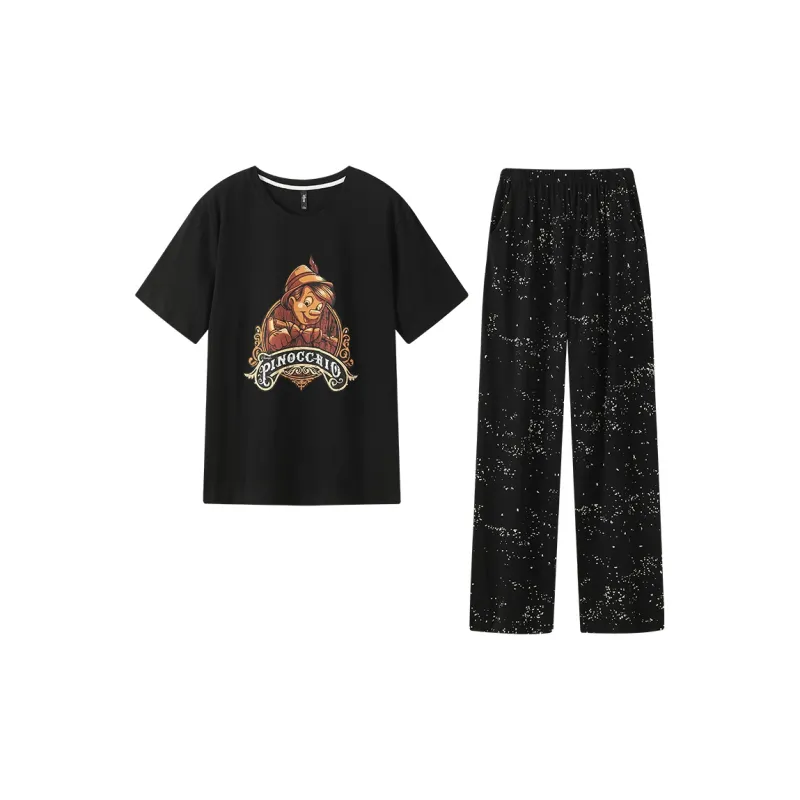 Gongdie x Disney Pajama Set Men's Black-0