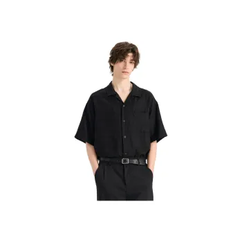 WILD LEADER Shirts Men Mysterious Black[CW5158598]