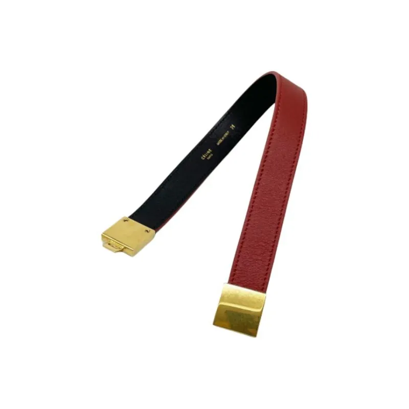 CELINE Leather Bangles Unisex Umber-1