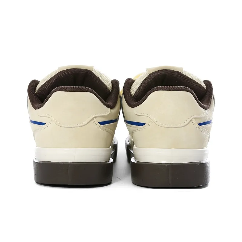 The New Age Family Low Top Skateboard Shoes Women's Yellow Brown-4