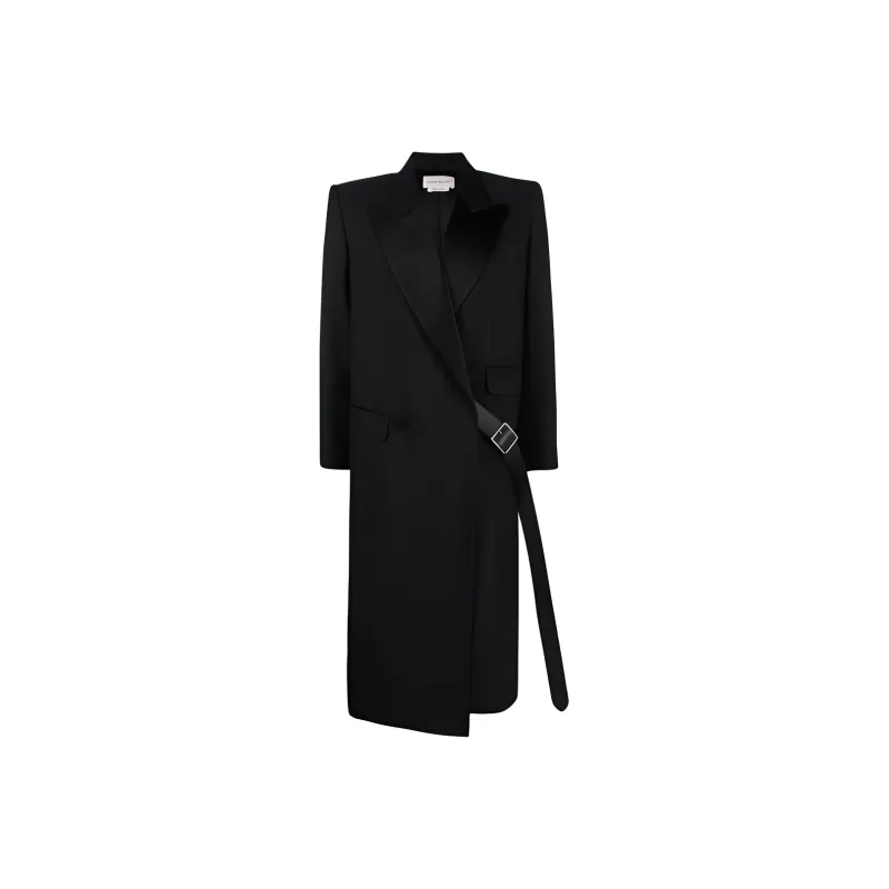 Alexander McQueen Belted Double breasted Coat-0