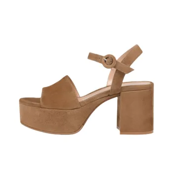 GIANVITO ROSSI Carol One Strap Sandals 7.5cm Women's Brown