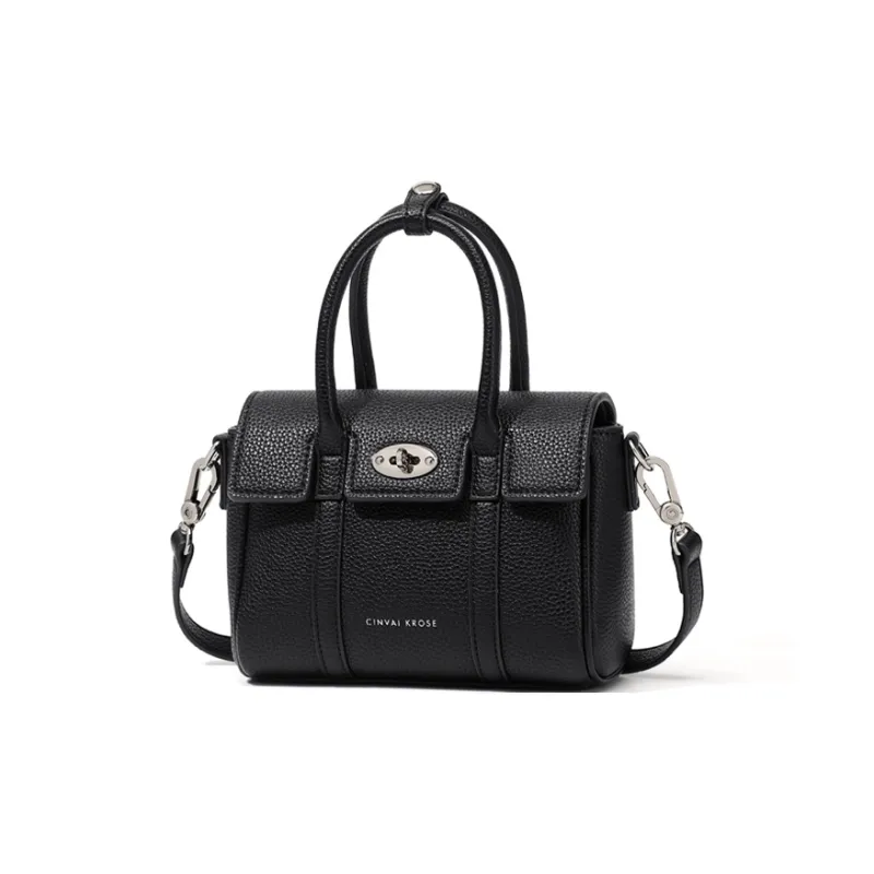 CinvaiKrose Synthetic Leather Shoulder Bag, Crossbody Bag, Mom Handbag Trumpets Women's Gray/Black-5