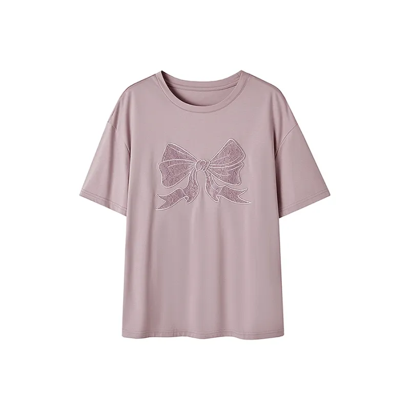 LUYOUYE T Shirts Women's Sheer Pink-0