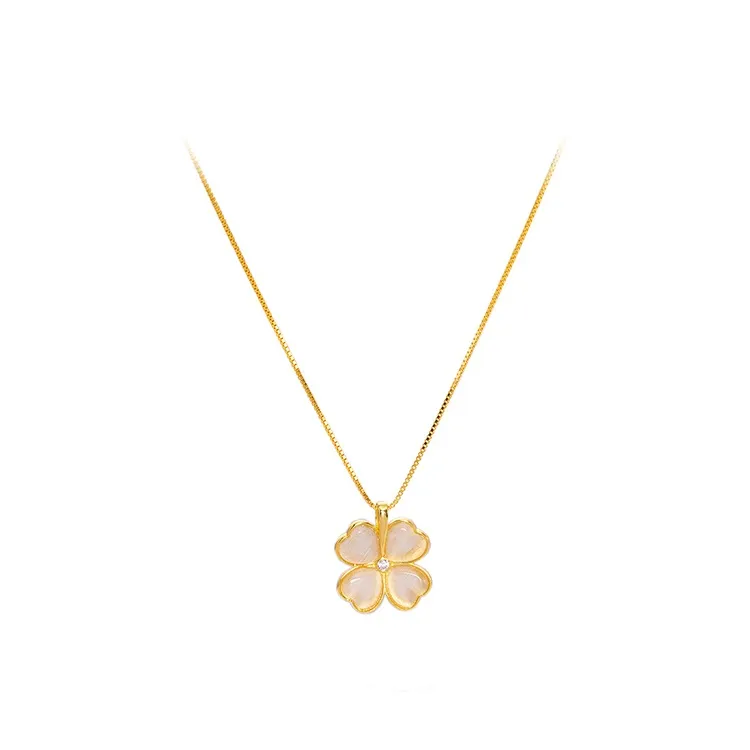 MAXTHINK S925 Silver Necklaces Women's Gold/Silver-0