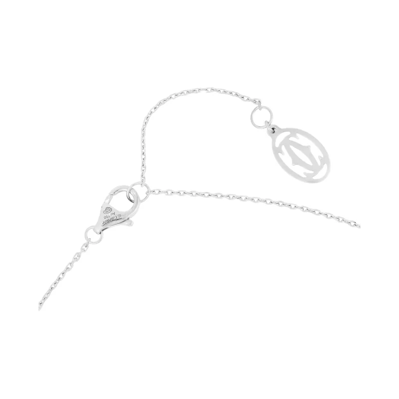 Cartier 2010s Pre owned 18kt White Gold Diamond Necklace-3