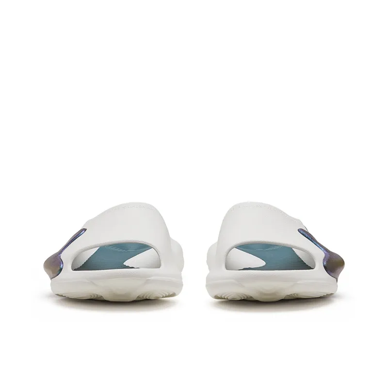 EQLZ EQUALIZER Oasis Slip Resistant Abrasion Resistant Cushioning Slide Slippers Unisex Phantom White-4