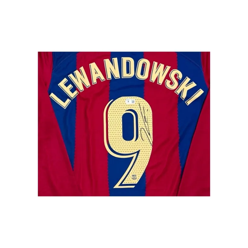 Three For Barcelona Team Jersey Exquisite Mounting, Outer Frame Approx. 65x85cm-3