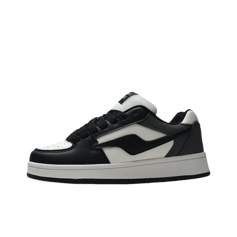 JimiXiong Low Top Skateboard Shoes Women's Black White Gray-0