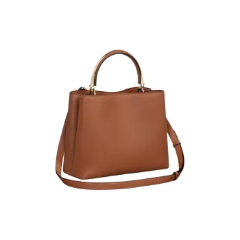 CARTIER Panthère De Cartier Grain Calfskin Shoulder Bag, Handbag Medium Size Women's Caramel