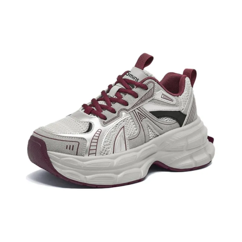 15 MINS Breathable Height Increase Low Top Chunky Sneakers Women's-13
