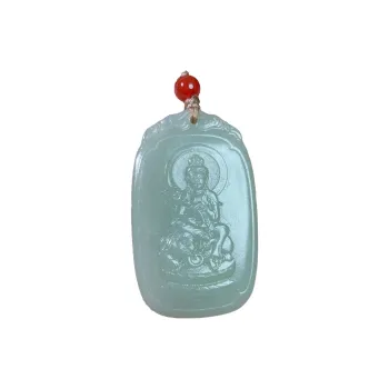 BUDOUXIAOAI Pendants White Jade/Pale Greenish White Jade Unisex