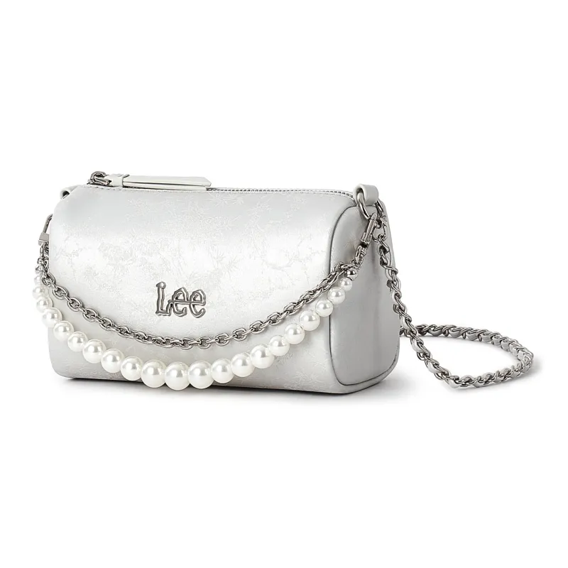 Lee PU Shoulder Bag Regular Women's Pink/Silver-11