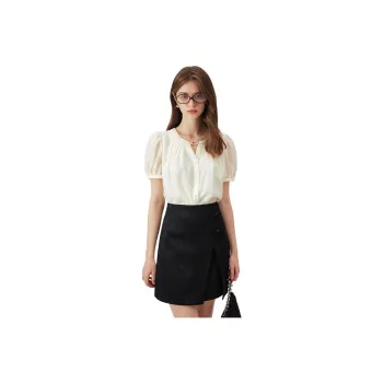 FANSILANEN Shirts Women's Beige Apricot