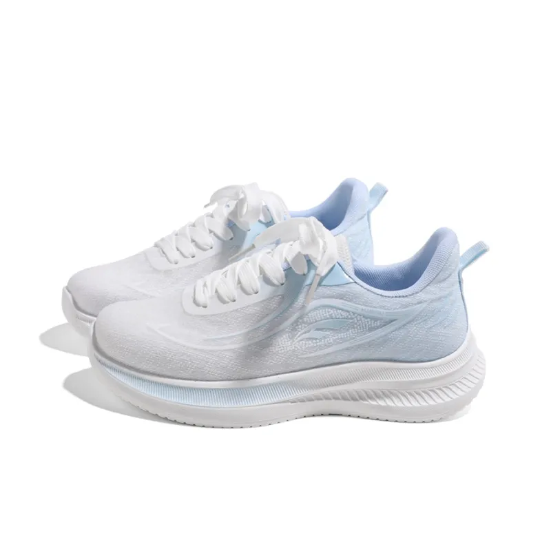 HUANQIU Running Shoes Women's Low Top White Blue-1
