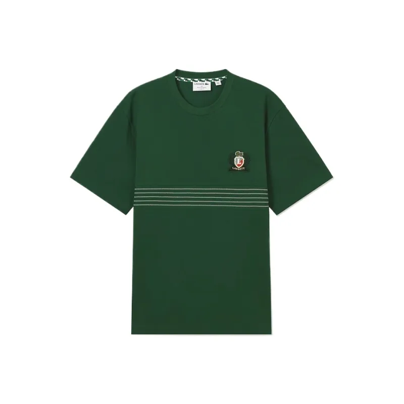 LACOSTE Embroidered Badge T shirt-0