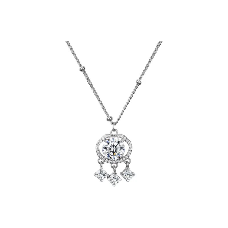 Barbie S925 Silver Necklaces Women's Silver-0