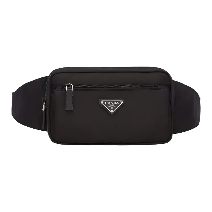 PRADA Nylon Fanny Pack Unisex Black-0