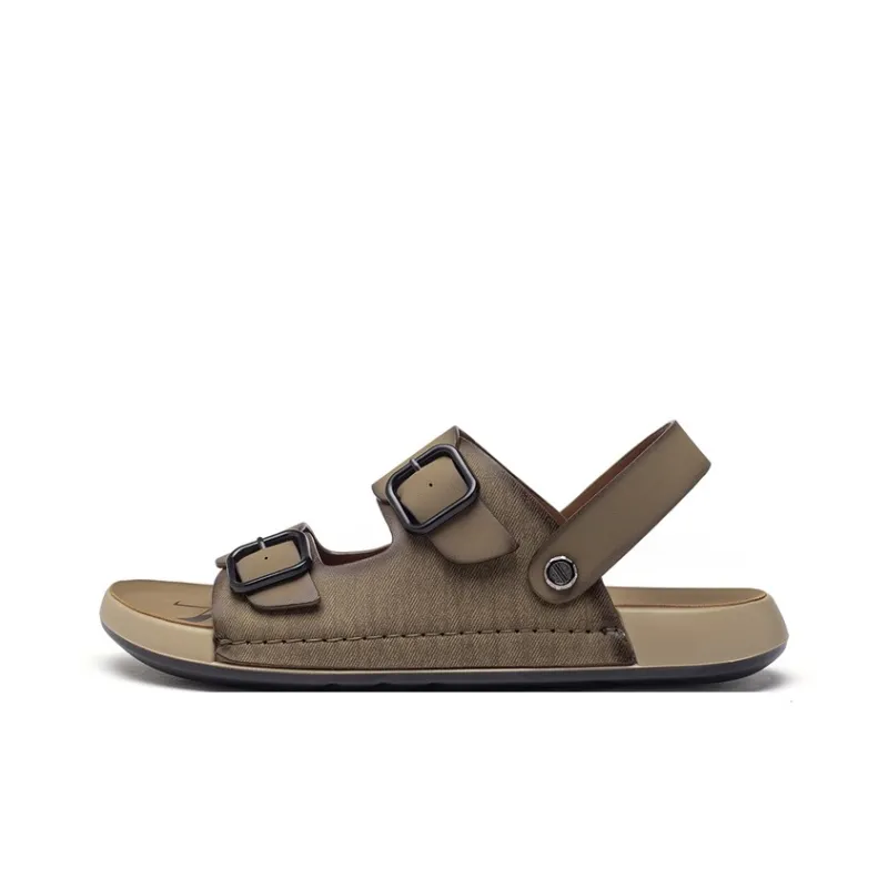 JOSINY Beach Sandals Men Black/Khaki-7