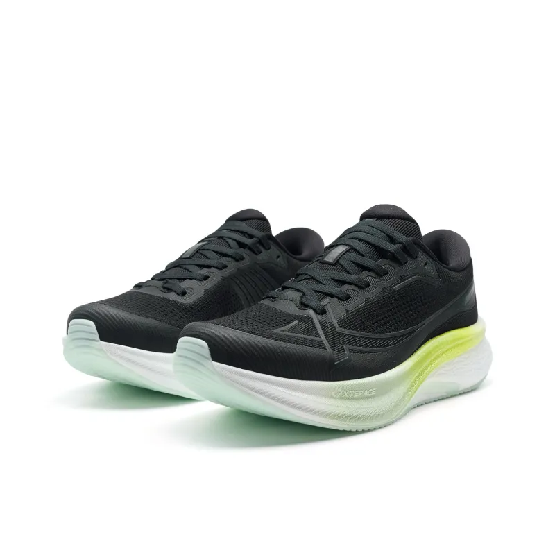 XTEP Cushioning, Abrasion Resistant, And Resilient Properties Low Top Training Sprint Running Shoes Women's Black-2