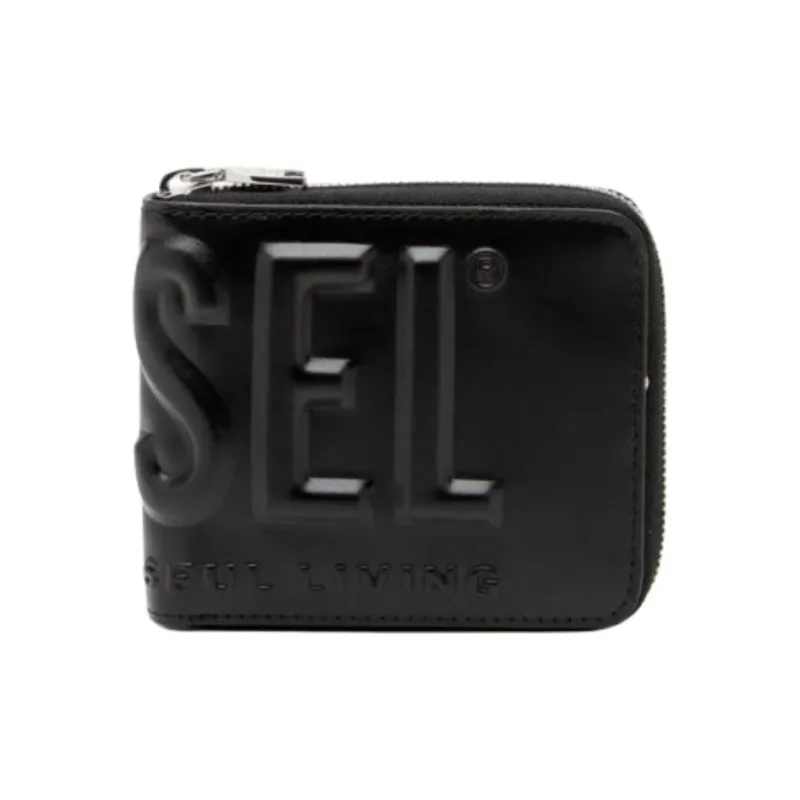 DIESEL Cow Leather Wallet Men's Black-0
