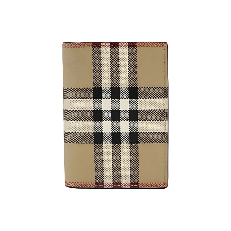 Burberry Polyurethane Wallet Men's Brown-0