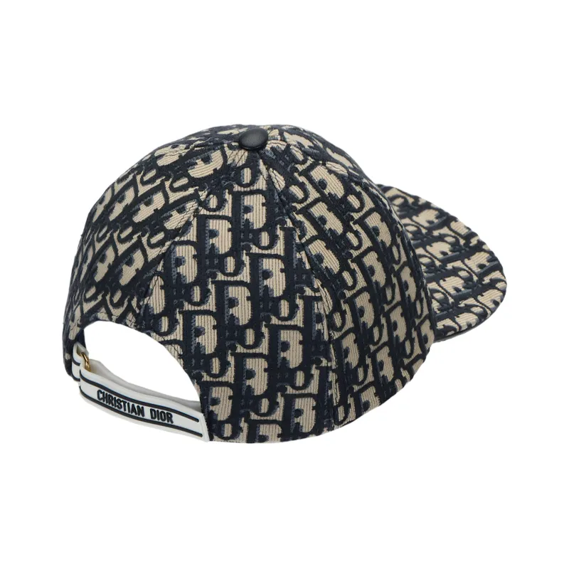 DIOR Sheepskin Baseball Caps Unisex Brown/Blue-2