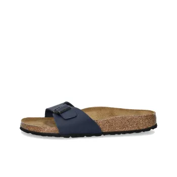 Birkenstock Madrid Slide Slippers Unisex Blue Regular Loose Fit