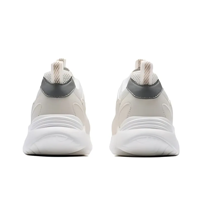 XTEP Wear-resistant And Lightweight Low-Top Chunky Sneakers Men's Beige Green-3
