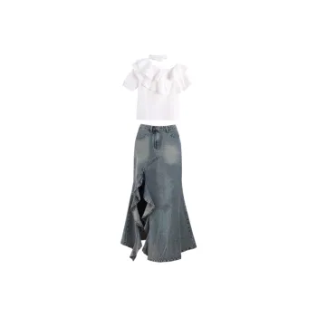 PLANE DRIFT Two Piece Skirt Sets Women's