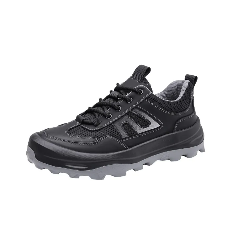 AMICNIEGD Running Shoes Men Low Top Black/White-0
