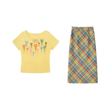 PUREIDOL Two Piece Skirt Sets Women's