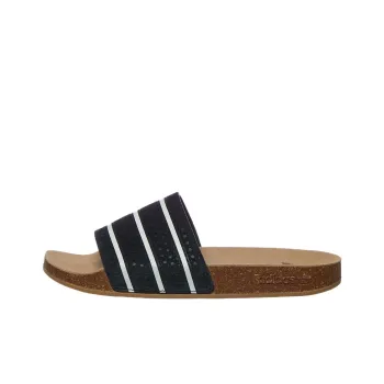 Adidas Originals ADILETTE Rubber Sole Slip Resistant Abrasion Resistant Slide Slippers Men's Black
