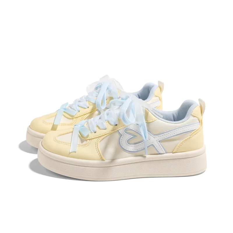HUANQIU Abrasion Resistant Lightweight Height Increasing Low Top Skateboard Shoes Women's-2