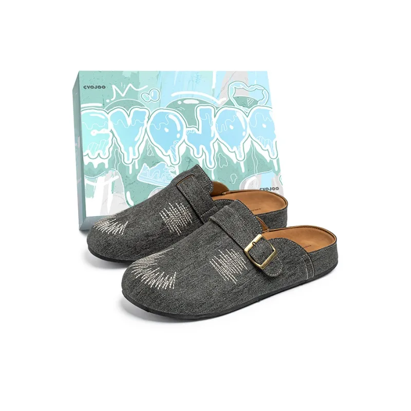 CVOJOO Abrasion Resistant Closed Toe Slippers Men's-5