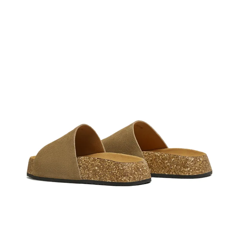 TATA Leather Patchwork Slide Slippers Women's-3