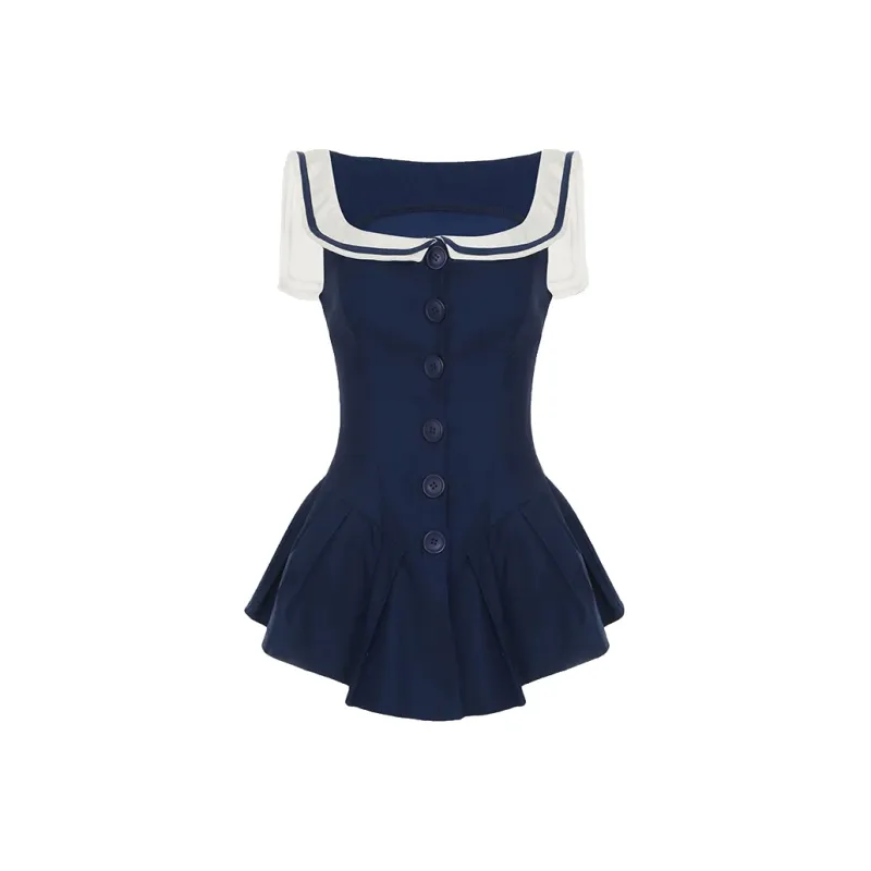 Udon House Short Sleeved Dress Women's-0