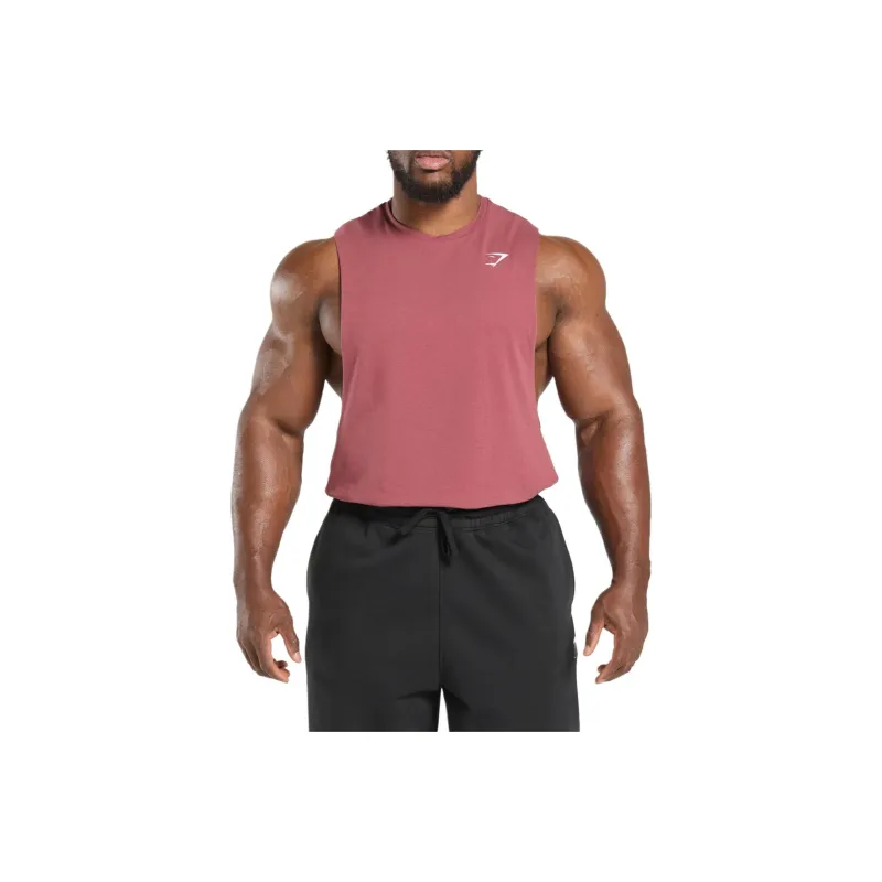 GYMSHARK Tank Top Men's Berry Pink-0