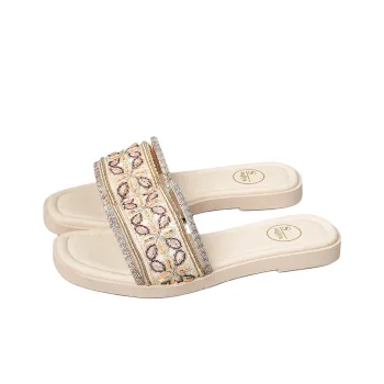 Safiya Rubber Sole Slide Slippers Women's