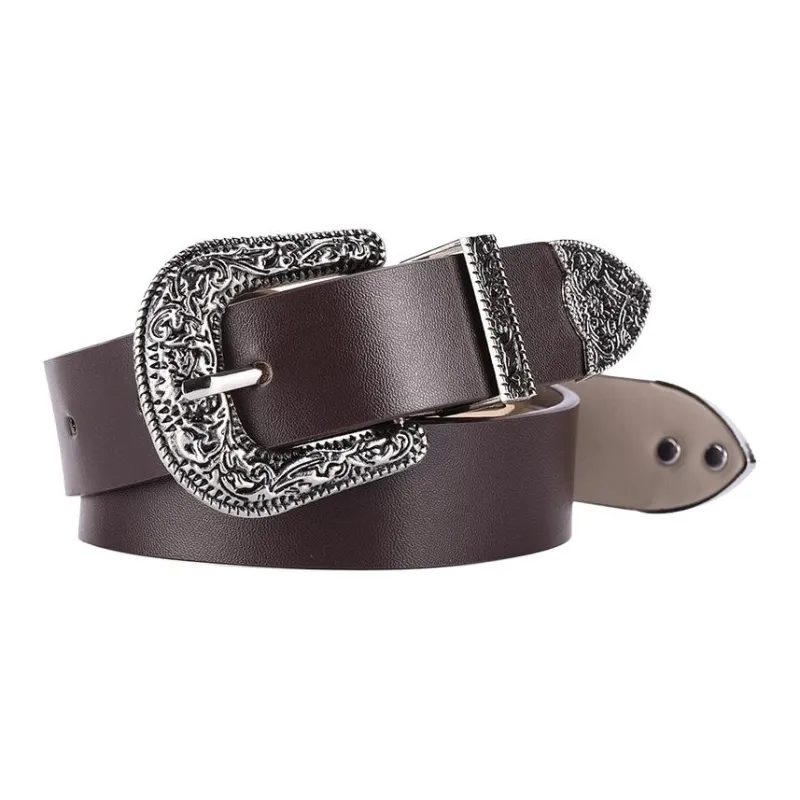 JEANSWEST PU Leather Belts Unisex 2.3CM-5