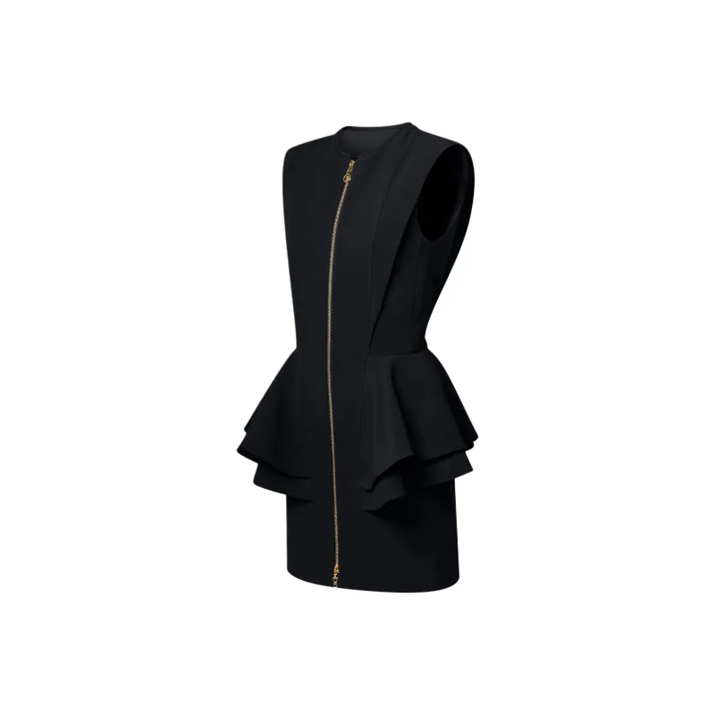 LOUIS VUITTON Sleeveless Dress Women's Black-2