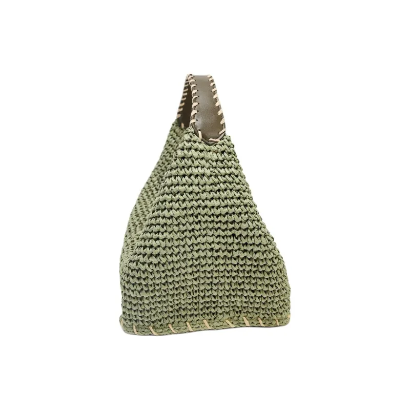 ZARA Polyurethane Shoulder Bag, Crossbody Bag, Handbag Mini Women's Green-2