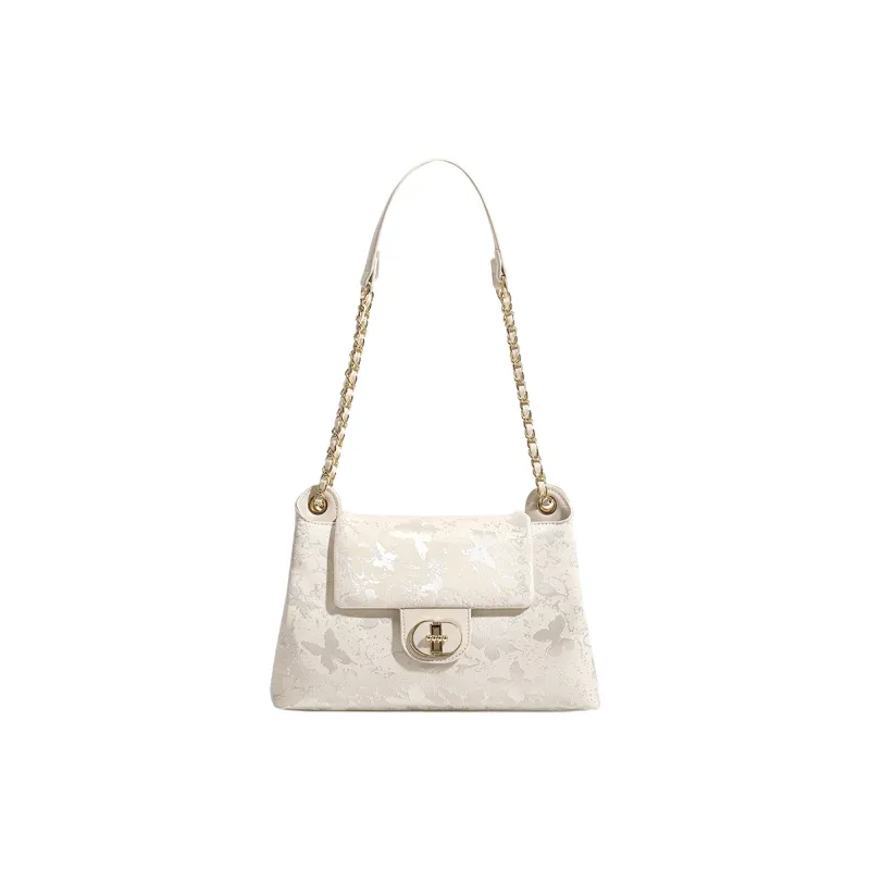 H YXIANG Microfiber Synthetic Leather Crossbody Bag, Shoulder Bag Women's Ecru-0