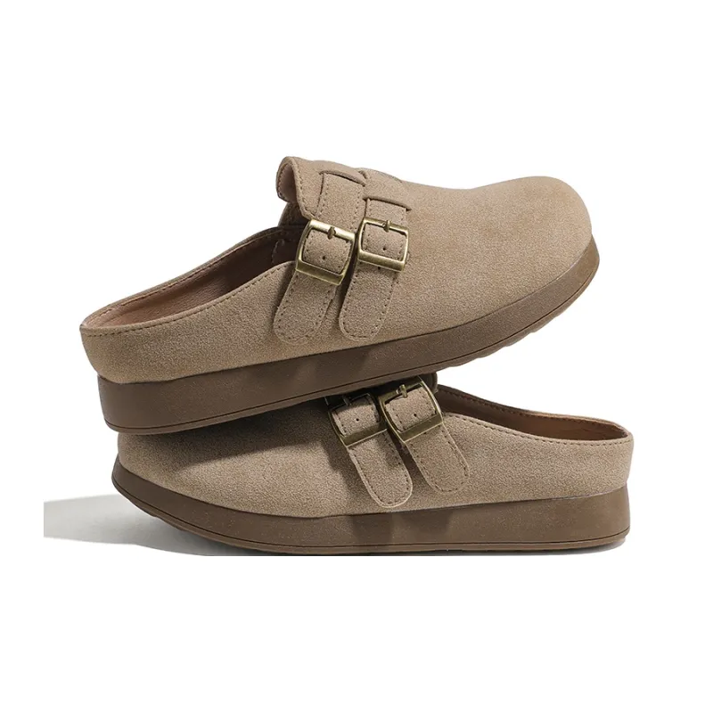 HUANQIU Abrasion Resistant Slip Resistant Closed Toe Slippers Women's Umber-4