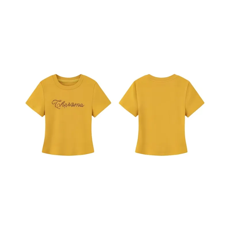 7 SEVFUN T Shirts Women's Yellow-5